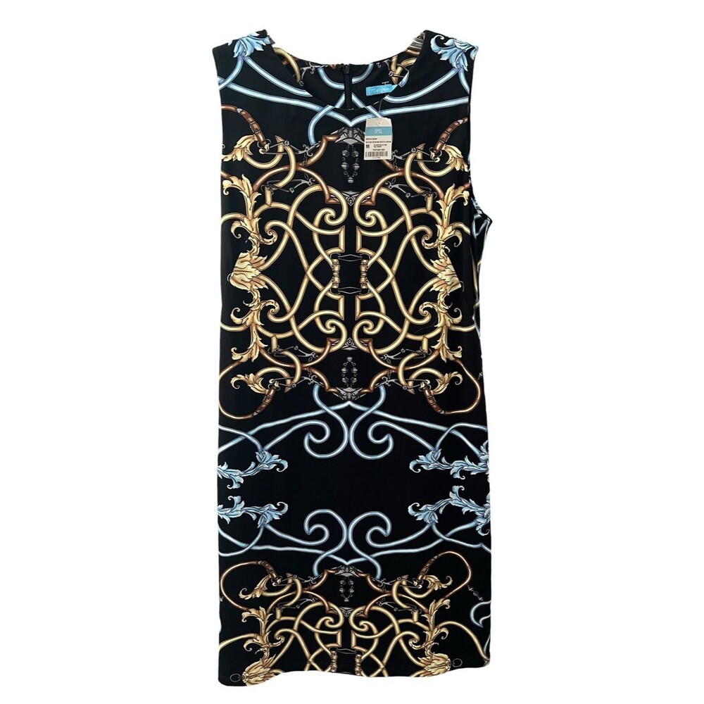 J McLaughlin NWT Sophia Dress M Catalina Cloth Beltmore Print Sheath Sleeveless